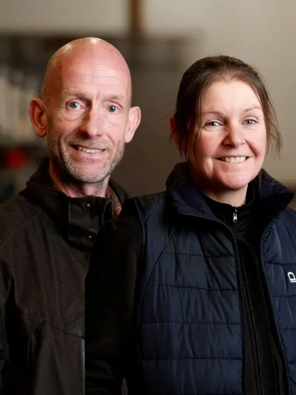 Anette og Aksel - indehaver af Dyrenes Verden Outdoor & Fritid i Ringe og Faaborg